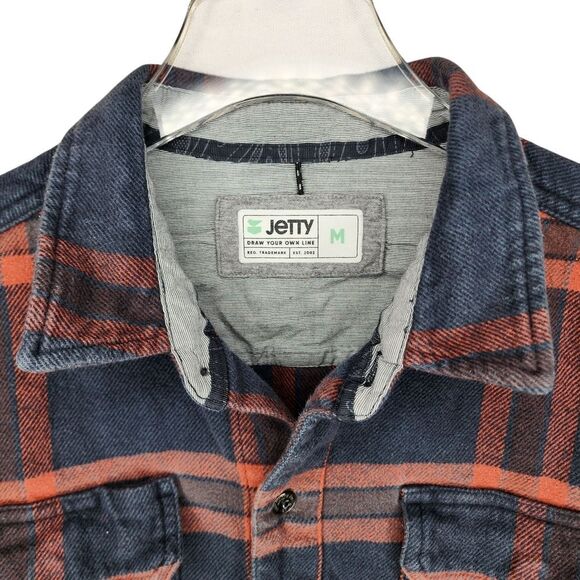 Jetty Arbor Long sleeve Flannel In The Color Tidal - Picture 3 of 9